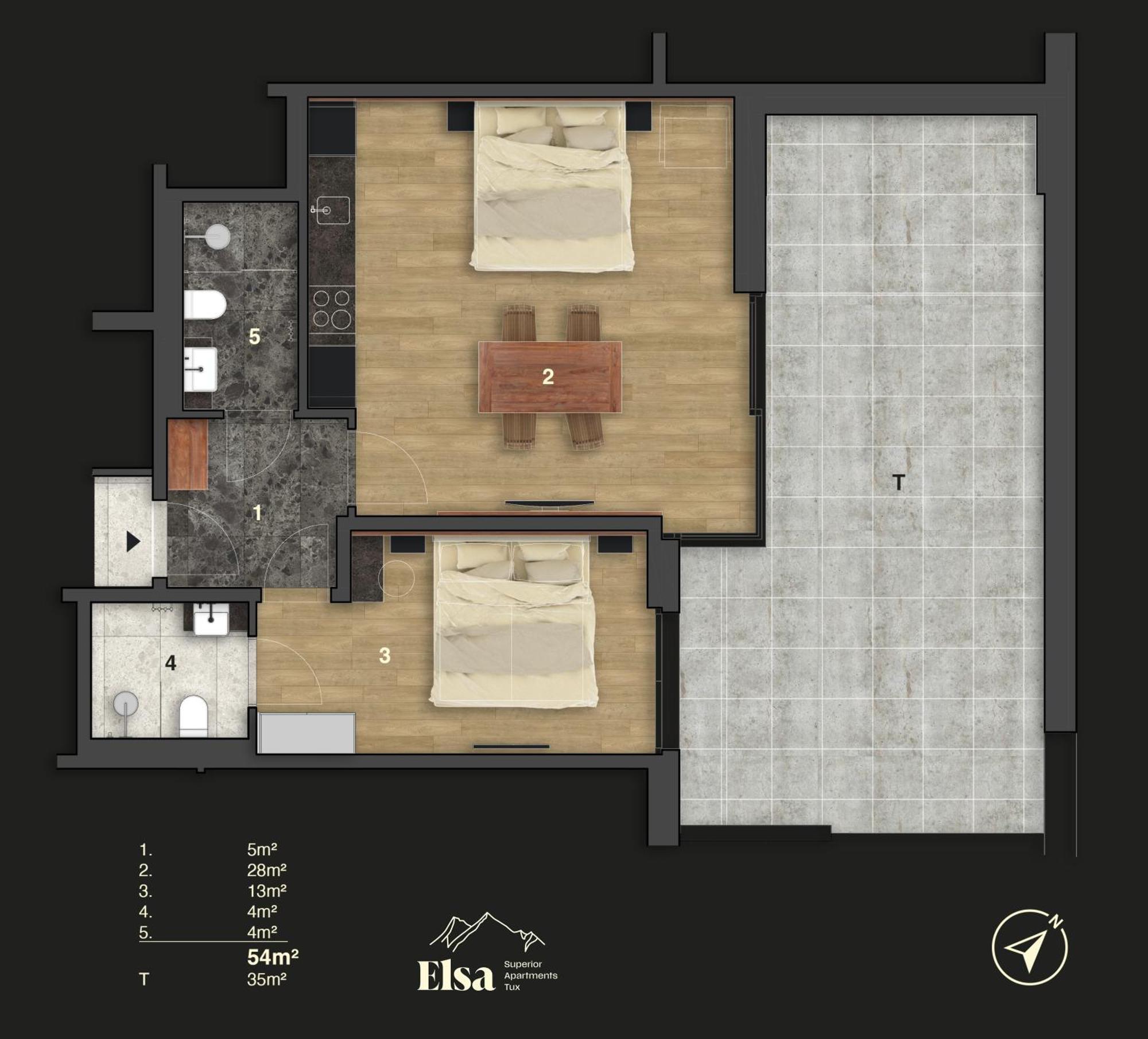 Elsa Spa Apartments Tux Dış mekan fotoğraf